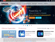 Tablet Screenshot of es.cyberlink.com