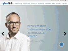 Tablet Screenshot of cyberlink.ch
