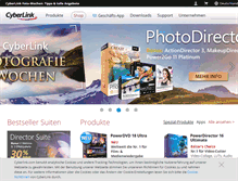 Tablet Screenshot of de.cyberlink.com